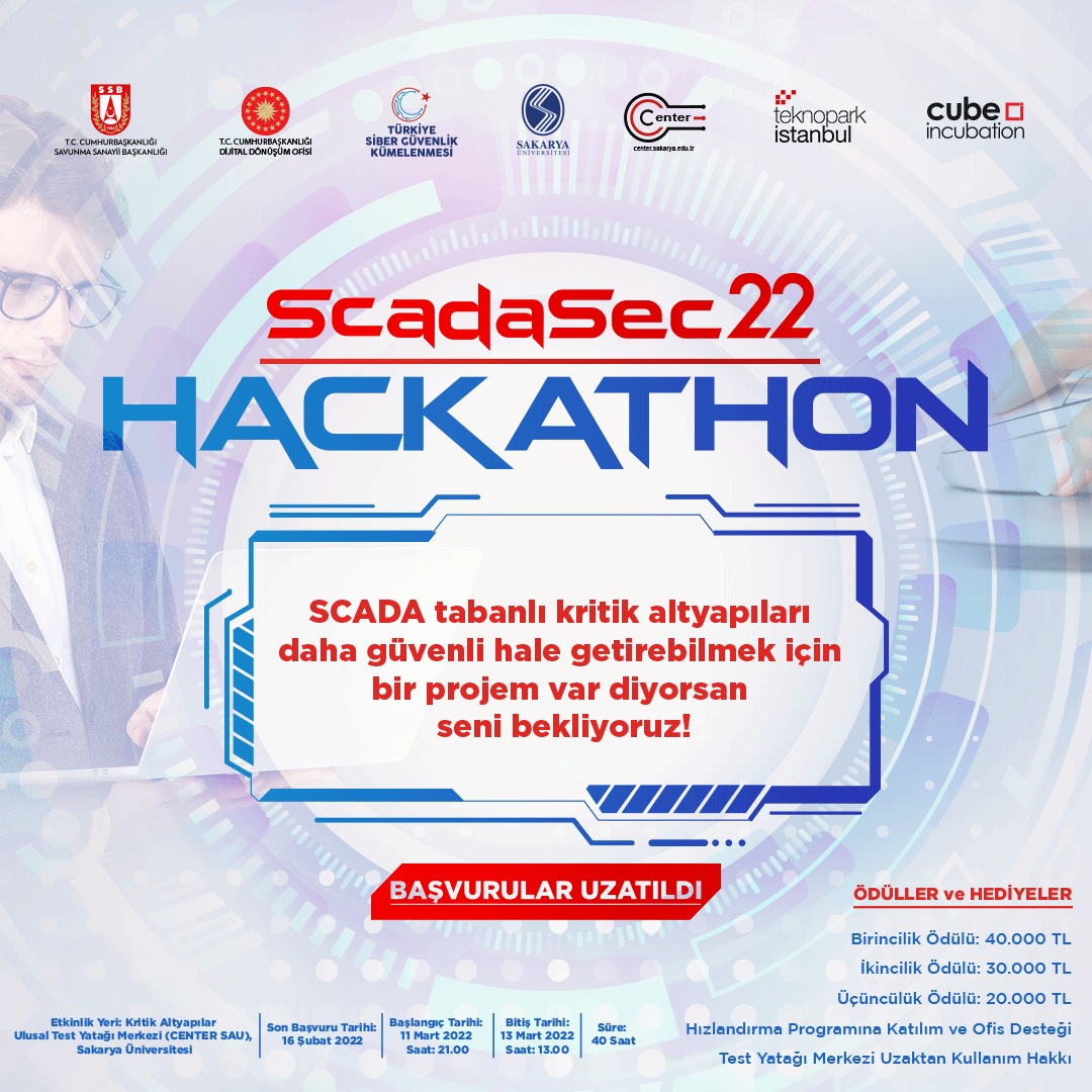 ScadaSEC22 Hackathon'u için Başvurular Uzatıldı