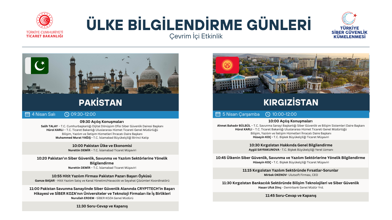 “ÜLKE BİLGİLENDİRME GÜNLERİ”NDE PAKİSTAN VE KIRGIZİSTAN TANITILDI