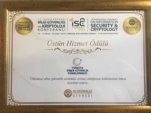 Türkiye Siber Güvenlik Kümelenmesine Üstün Hizmet Ödülü! - 2