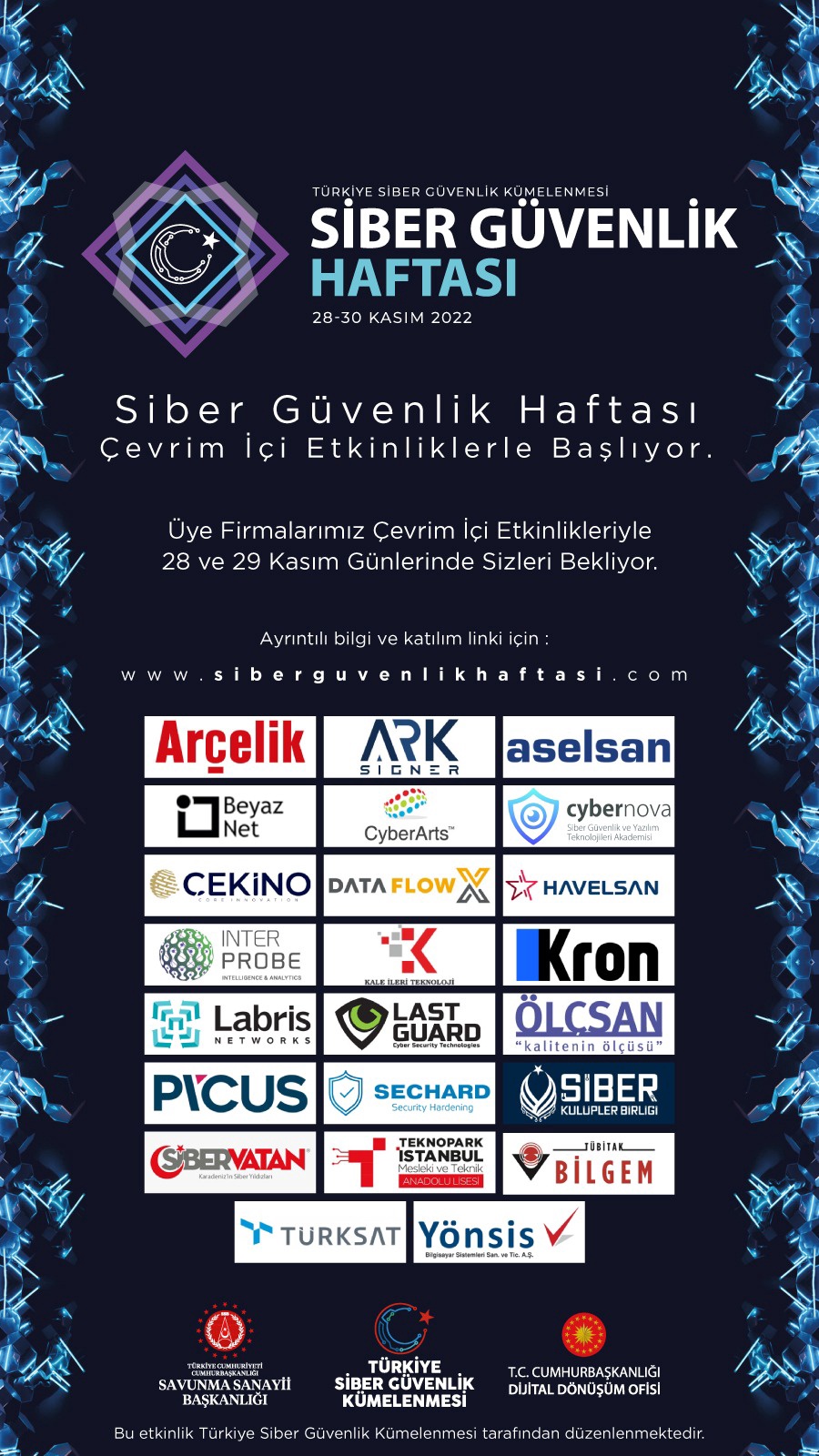 SİBER GÜVENLİK HAFTASI ÇEVRİM İÇİ ETKİNLİKLERLE BAŞLIYOR
