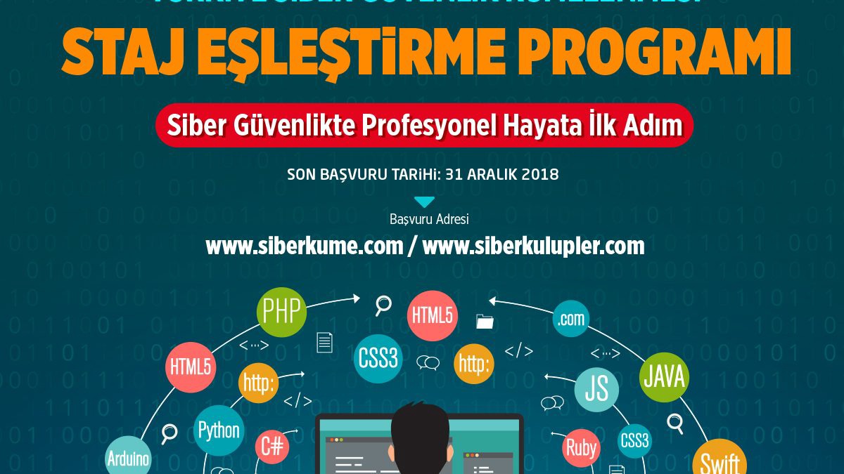 Siber Güvenlik Staj Eşleştirme Programı Başlıyor!