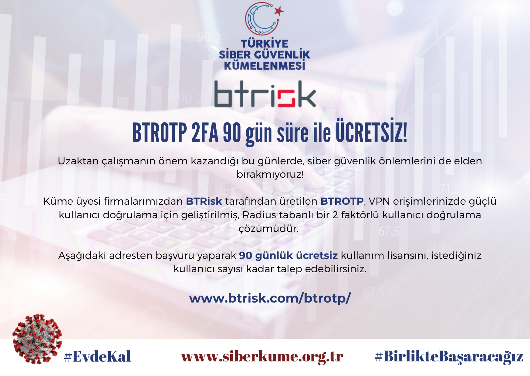 BTROTP 2FA 90 gün süre ile ÜCRETSİZ!