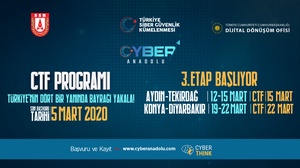 APPLICATION DEADLINE FOR CYBER ANATOLIA 3 STAGE IS MARCH 5!