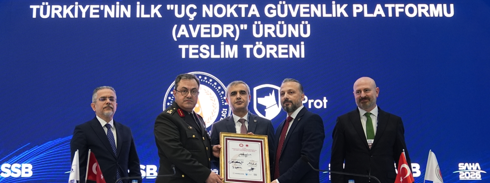 TÜRKİYE’NİN İLK YERLİ AV/EDR UÇ NOKTA GÜVENLİK PLATFORMU MİLLİ SAVUNMA BAKANLIĞI’NA TESLİM EDİLDİ.