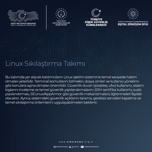 TÜRKİYE SİBER GÜVENLİK KÜMELENMESİ DİKEY UZMANLIK EĞİTİMLERİ TAKIMLAR - 2