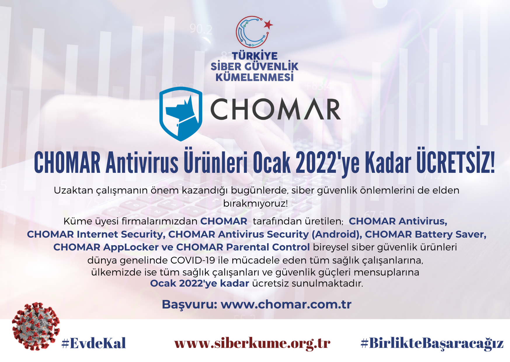 CHOMAR Antivirus Ürünleri Ocak 2022'ye Kadar ÜCRETSİZ!