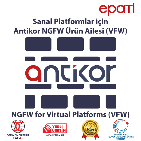 Antikor VFW Sanal Platformlar için Yeni Nesil Güvenlik Duvarı